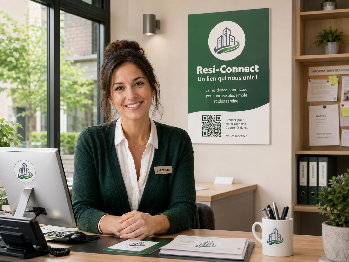 Espace gardienne RésiConnect — loge digitalisée