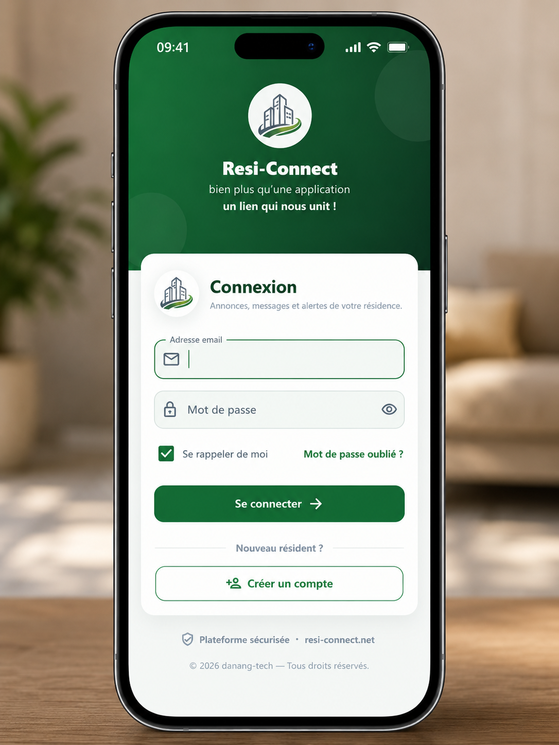 Application mobile RésiConnect